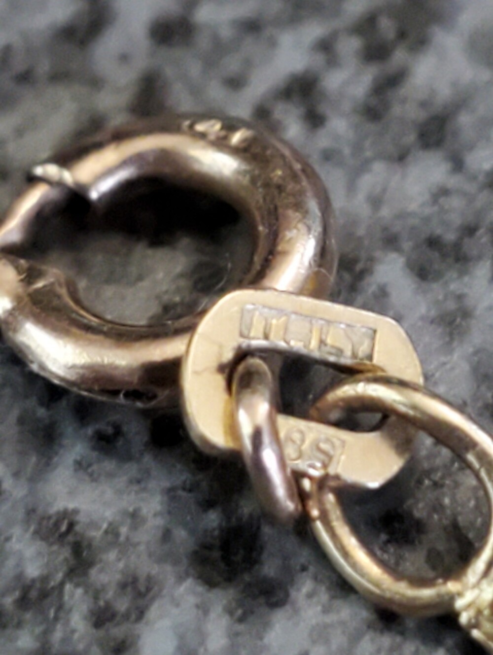 Vintage Italian 585 14k Gold Bracelet - Picture 2 of 3